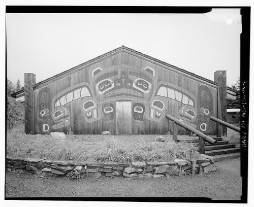 PovijesnaFindings Foto: Totem Park, Plemenska kuća, Saxman, Ketchikan Gateway Borough, Aljaska, AK