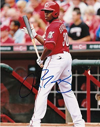 Jason Bourgeois Cincinnati Reds Action potpisano 8x10 - Autografirane MLB fotografije