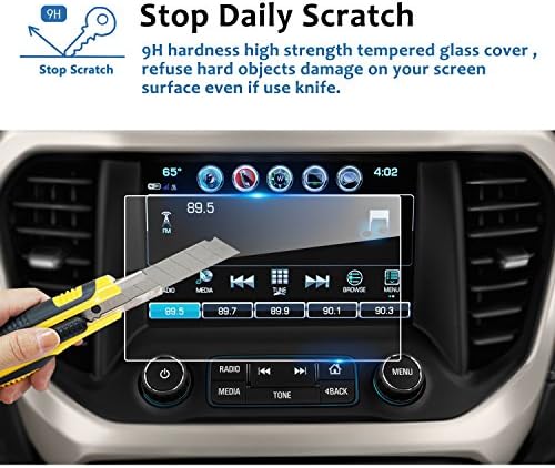 2017-2020 2021 2022 8-inčni sigurnosni zaslon za automobilsku navigaciju, zaslon za infotainment od prozirnog kaljenog stakla u sredini