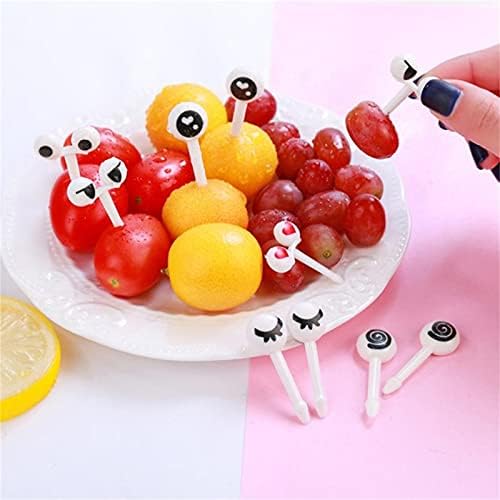 Ručno izrađena 4 znaka kućne košarice dječji znak Bento crtani film mini voće voćne oči vilica slatka kuhinja, blagovaonica i bar lagane