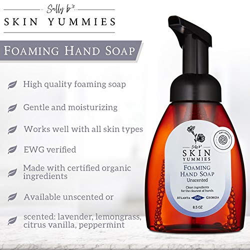 Pjenasti sapun za ruke od lavande-organski omekšavajući sapun za osjetljivu kožu i ublažavanje crvenila / 8,5 oz