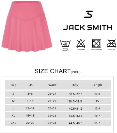 Jack Smith Women teniske suknje kratke hlače Flowy Atletske kratke hlače brze suhe elastične trkačke joge kratke hlače s džepovima