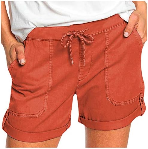 Ljetni sportski trening kratke hlače s udobnim hlačama za crtanje struka kratke hlače casual džepni čvrsti elastika