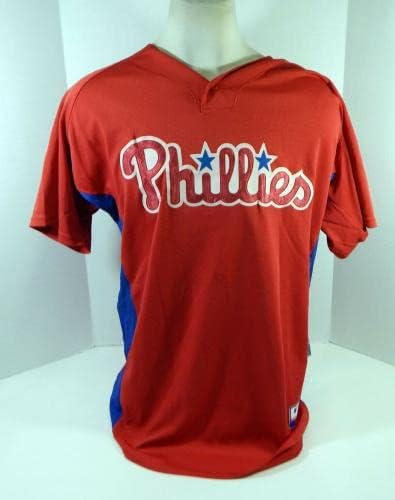 2007-10 Philadelphia Phillies Luis Arzeno 13 Igra izdana Red Jersey St BP 48 72 - Igra korištena MLB dresova