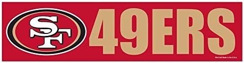 Wincraft NFL San Francisco 49ers WCR13396513 Strip odbojnika, 3 x 12
