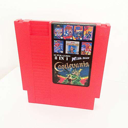 Brothewiz 72 pin 8 -bitna igra rijetka igra 8 u 1 Mega Man 1/2/3/4/5/6 Castlevania 1/2 72 PIN 8 Bit Game Card