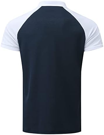 Xxbr Zipper Polo majice za muškarce, ljetna prugasta grafička vitka fit majica s kratkim rukavima Poslovanje casual vrh za rad nošenje