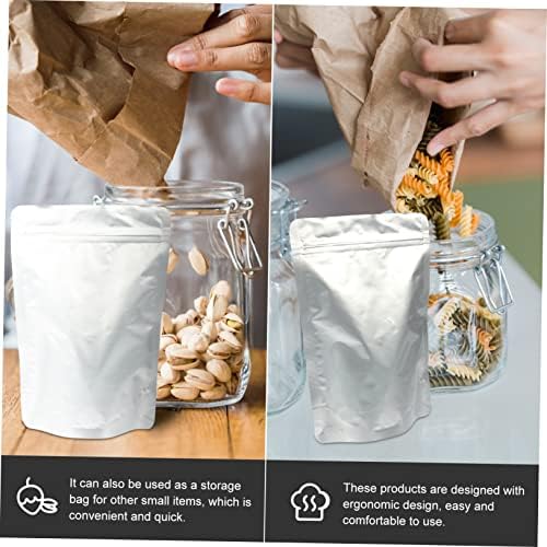 50pcs vrećica za pakiranje hrane staklena posuda za kavu vrećice koje se mogu zatvoriti zatvorene vrećice staklene posude za grickalice