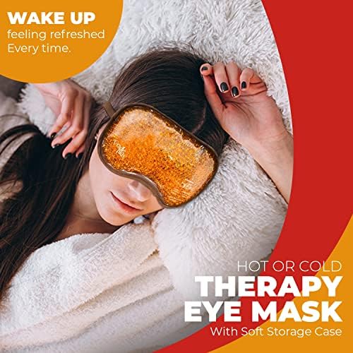 Gel maska ​​za oči za natečene oči | Ponovna upotreba vruće ili hladne gel terapije maska ​​za spavanje | Grijani eyemask za suhe oči
