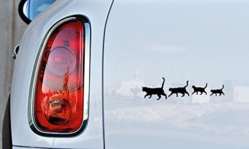 Mačke obiteljske siluete verzija 2 Naljepnica naljepnica naljepnica za auto -naljepnicu za auto -automobile kamioni za vjetrobransko