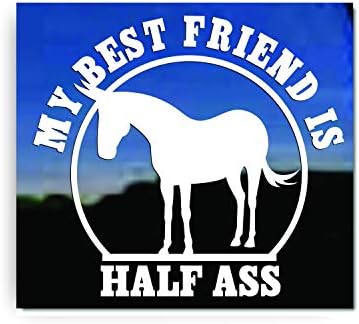 Moj najbolji prijatelj je pola magarca ~ mule konja naljepnica naljepnica naljepnice