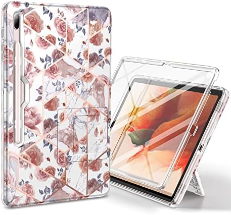 Suritch Samsung Galaxy Tab S7 Fe futrola za tablet S7+ Plus, S8+ Plus, ugrađeni zaštitni zaslon i držač olovke cijelog tijela zaštitnog