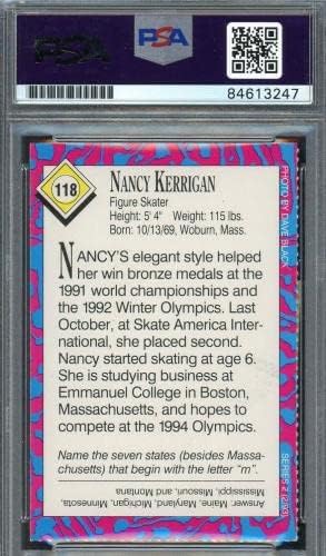 Nancy Kerrigan Autografirana 1993 Sports Illustrated Kids s potpisom kartice PSA Auto 10 - Olimpijske fotografije s autogramom
