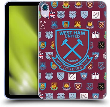 Dizajn glavnih slučajeva službeno je licenciran West Ham United FC uzorak 5 Crest History Case Soft Gel kompatibilan s Apple iPad Mini