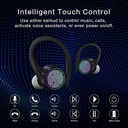 Bluetooth T26 True bežične slušalice Automatsko uparivanje Bluetooth 5.1 Slušalice, bežični uši u ušima koji trče sportske slušalice,