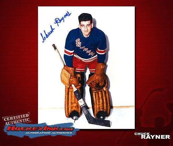 Chuck Rayner potpisao Rangers 8x10 Photo -70061 - Autografirane NHL fotografije