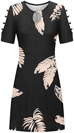 Lcziwo proljetne ljetne haljine za žene 2023 Slatka hladna ramena boho majica