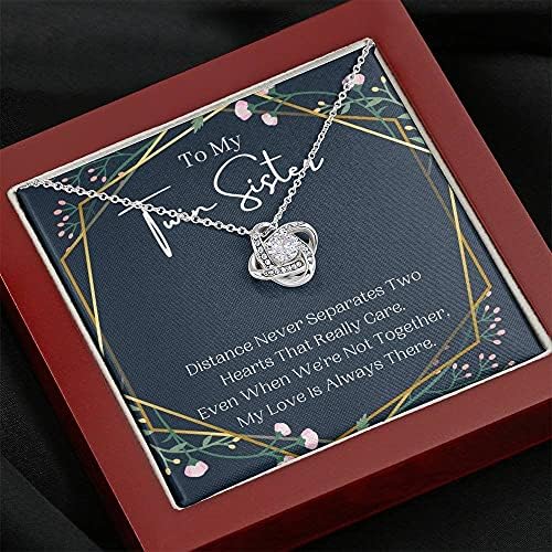 Nakit za poruke, ručno izrađena ogrlica- Privjesna ogrlica za personaliziranu poklon, daljina nikad ne razdvaja, rođendanski poklon