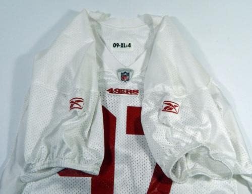 2009. San Francisco 49ers 97 Igra izdana bijela praksa Jersey XL DP47083 - Nepotpisana NFL igra korištena dresova