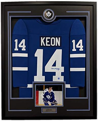 Dave Keon potpisao Toronto Maple Leafs 36x44 Okvir Jerseyja - Autografirani NHL dresovi
