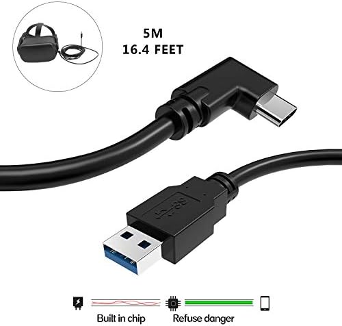 Unidanho kabel za kabel USB Link VR brzi prijenos podataka za brzo punjenje Slušalice za igranje PC kompatibilnosti za Oculus Quest