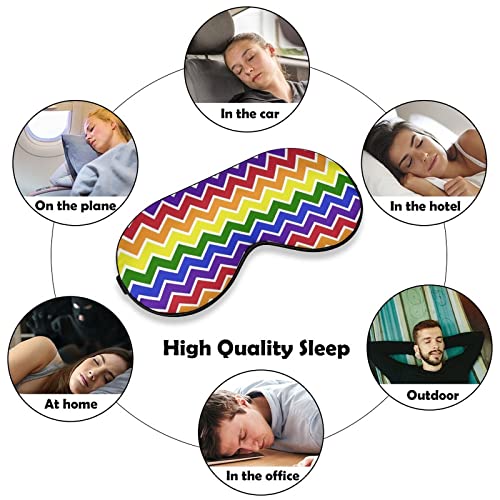 LGBTQ ponos usta Rainbow Gay Sleep Mascks Pokriva za oči s podesivim elastičnim remenom noćni povez s očima za žene muškarci joga putovanja