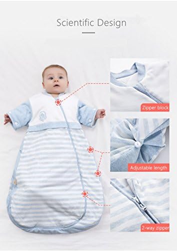 WormEaty beba mališana organska vreća za spavanje odvojivi rukav unisex nosivi pokrivač
