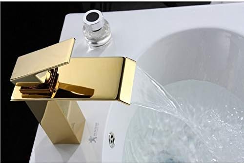 Slavina u bazenu slavina slavina kupaonice solidna mesingana kromirana zlatna slavina s jednom ručicom mikser za vodu sudoper