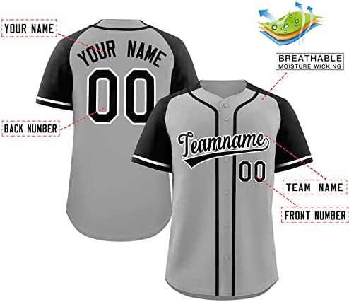 Prilagođene košulje od bejzbolskog dresa s kratkim rukavima, personalizirani prilagođeni / tiskani broj imena za odrasle / mlade