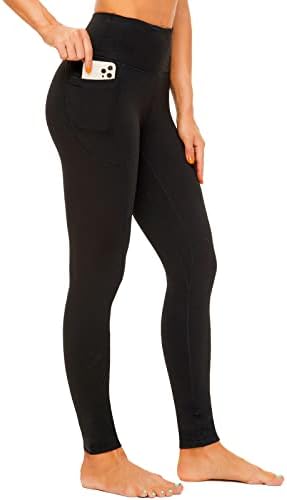 joga hlače s visokim strukom s džepovima za žene na četveronožnom mekom trčanja gamaša atletske joga hlače
