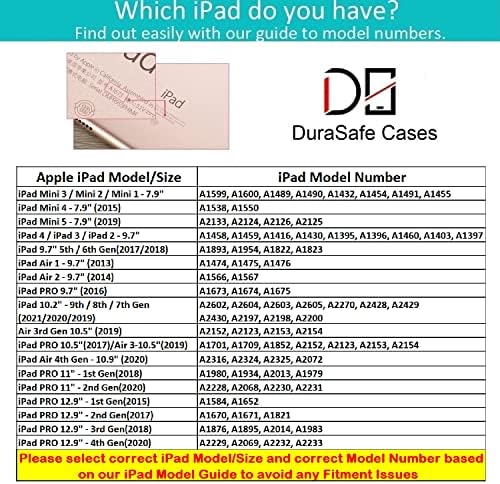 Durasafe slučajevi iPad 2015 Pro 12,9 inč 1 GEN [1. generacija] A1652 A1584 ML0H2LL/A ML0G2LL/A ML0N2LL/A PRISTAVLJANI SLUDSKI PRIMJENJIVANJE