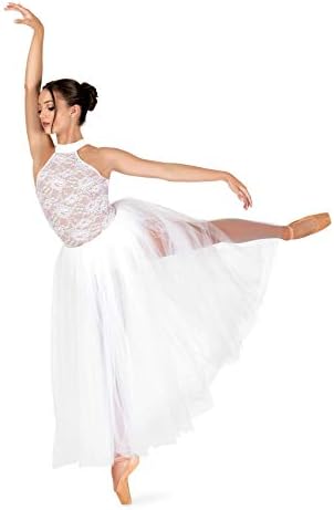 Omotači tijela Ženski balet Halter Romantična tutu haljina, lc211wtnuxs, bijela/gola, xs