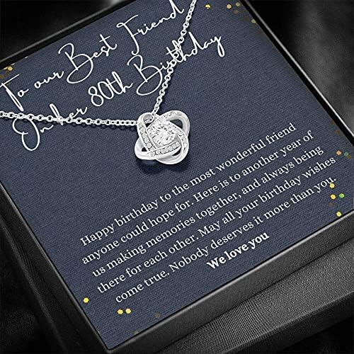 Nakit s porukama, ručno izrađena ogrlica- Personalizirani poklon ljubav čvor, našem najboljem prijatelju na njenim idejama za poklon