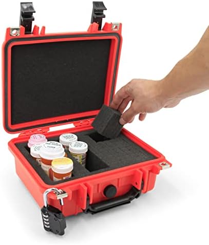 Futrola za lijekove s prilagodljivom kutijom za lijekove od pjene i spremištem za lijekove pod tlakom s izdržljivom školjkom otpornom