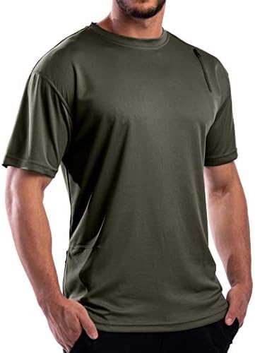 Scottevest muški atletski košulja s kratkim rukavima | 3 džepa | Anti-pickpocket