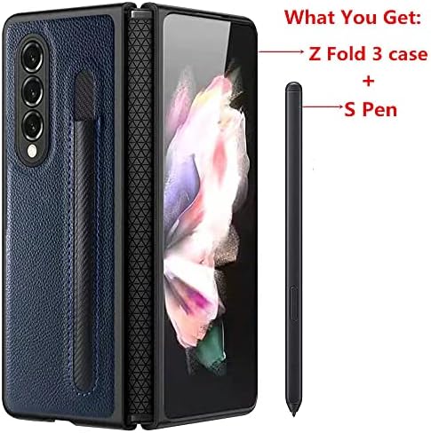 Olovka H-TECH Galaxy Z Fold 3 S-Pen sa torbica za Samsung Galaxy Z Fold 3 5G Stilski tanki umjetna koža Zgodan siguran hvat Нескользящий