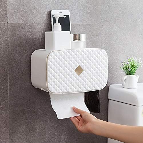 XXXDXDP držač toaletnog papira Polica vodootporna tkiva držača zida postavljena kutija za odlaganje kotrlja