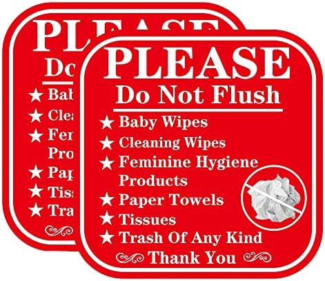 6 inča znak Molim vas, nemojte ispirati nemojte ispirati ništa osim toaletnog papira znak - nemojte ispirati papirnate ručnike ili