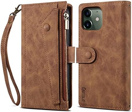 Zaštitna Futrola za telefon, torbica za novčanik kompatibilna s 11 6,1 inča, torbica s patentnim zatvaračem s utorom za karticu s zaključavanjem