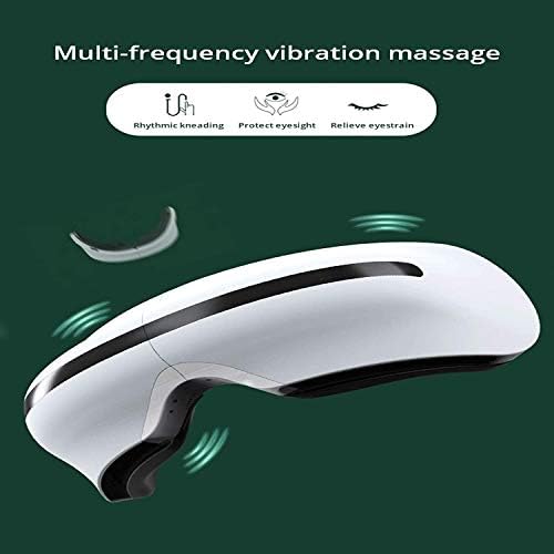 YouOok Electric Massager za oči - w/toplina - vibracijska masaža ublažavanje očiju, sklopivi masažer za punjenje glazbe za oči za ublažavanje