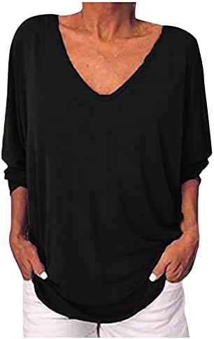 Lagane majice s dugim rukavima za žene modne casual dukserice s okruglim vratom labavog kroja gradijent klasično ljeto