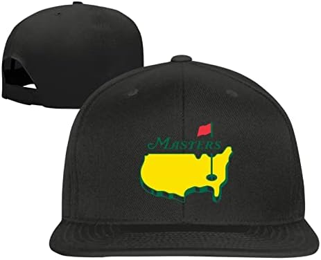 Masters turnir Augusta National Golf Unisex bejzbol kapica Odrasli tiskani kapice Podesivi ravni obručni šešir crna jedna veličina