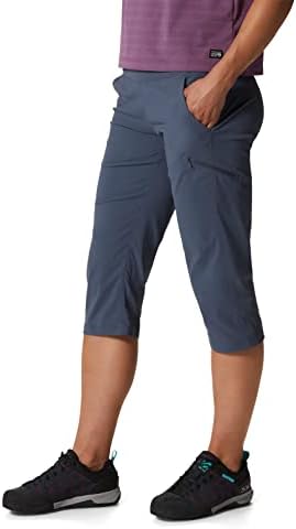 Mountain Hardwear Ženska dinama/2 Capri hlača za penjanje, kampiranje i svakodnevno nošenje | Zaštita od mirisa i zaštite od sunca