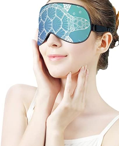 FunnyStar morska kornjača mekana maska ​​za spavanje maska ​​za spavanje za spavanje zavezanih očiju savršeni blokovi svjetla s podesivim