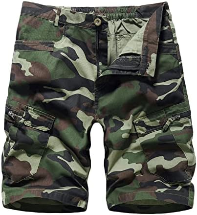 Taktičke kratke hlače za muškarce opuštene ležerne kratke hlače prozračne ribolovne kratke kratke hlače kamuflaže kratke hlače s džepovima