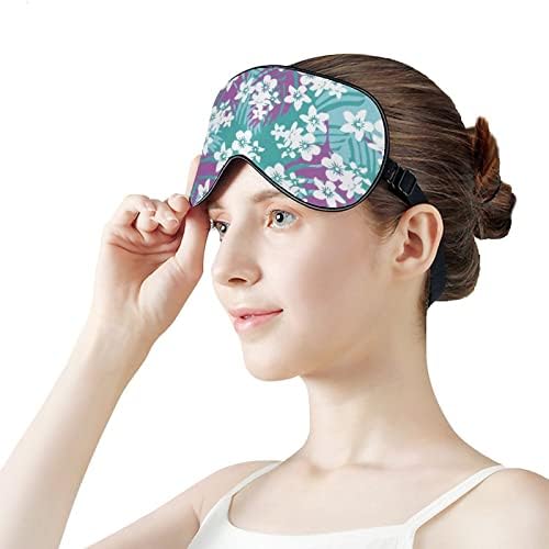 Prekrasna cvjetna buketa maska ​​za oči Sleeve povez očiju s podesivim remenima, lagano tren za putovanje spavanje joge drijeva