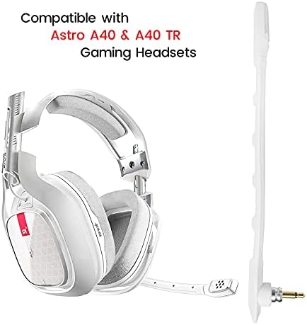Zamjena mikrofona za gaming slušalice Astro A40 TR A40, Izmjenjivi bijela mikrofon s redukcijom šuma i поролоновой poklopcem, radi