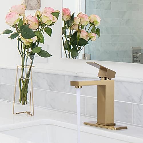 Četkana zlatna slavina za kupaonicu Arcora Modern kupaonica slavine za sudoper 3 rupa 1 rupa za pranje ispraznosti slavina sudopera