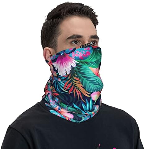 Višenamjenska Sportska traka za glavu s printom tropskog cvjetnog lišća ležerna elastična bešavna traka za znoj maska za vrat pokrivala