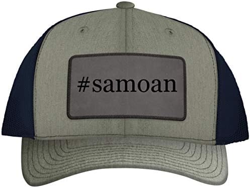 Jedna ga nogu oko Samoan - kožni hashtag sivi zakrpa ugravirani kamionski šešir